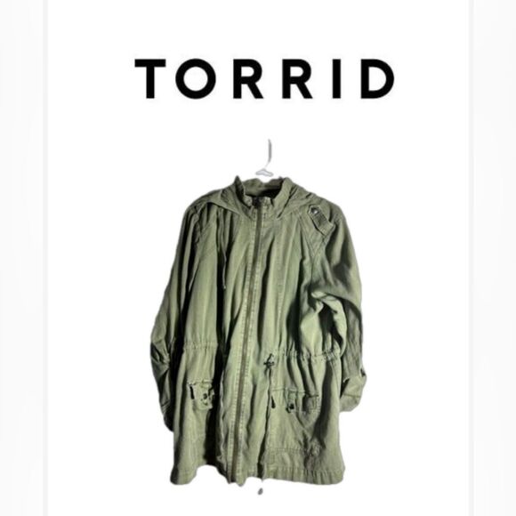 Torrid green lightweight jacket - Picture 1 of 6